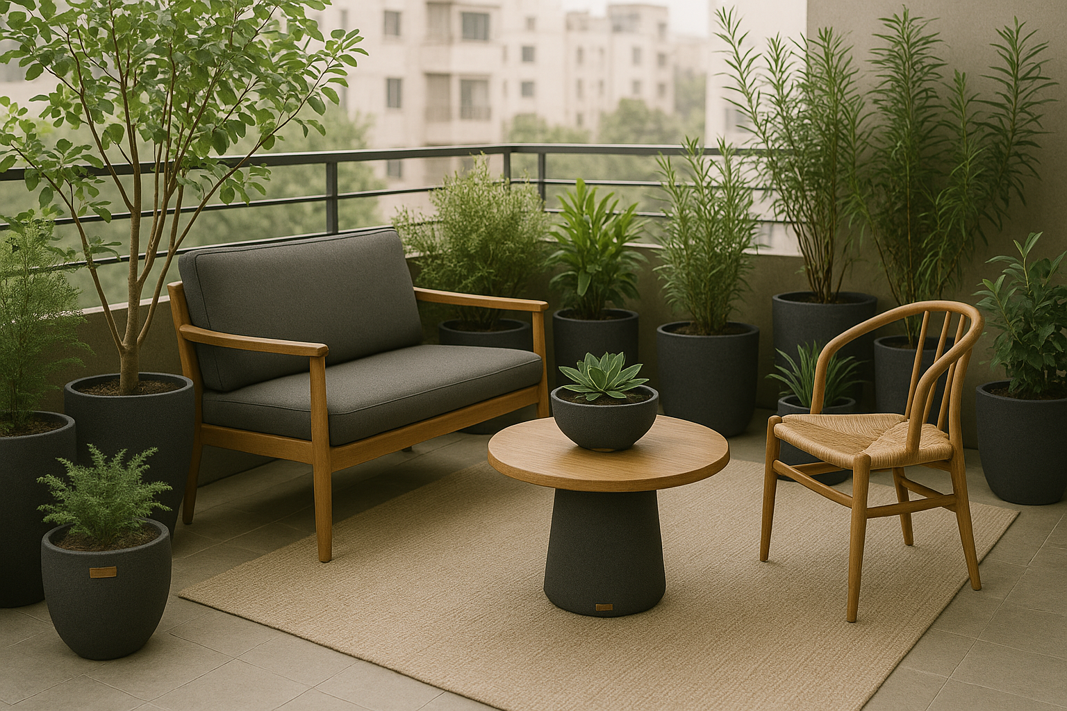 Cómo Crear un Balcón Verde en Lima con Muebles y Macetas Elegantes