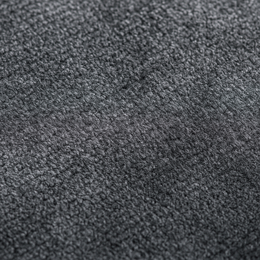 Detalle de alfombra TA Vintage Charcoal con acabado aterciopelado