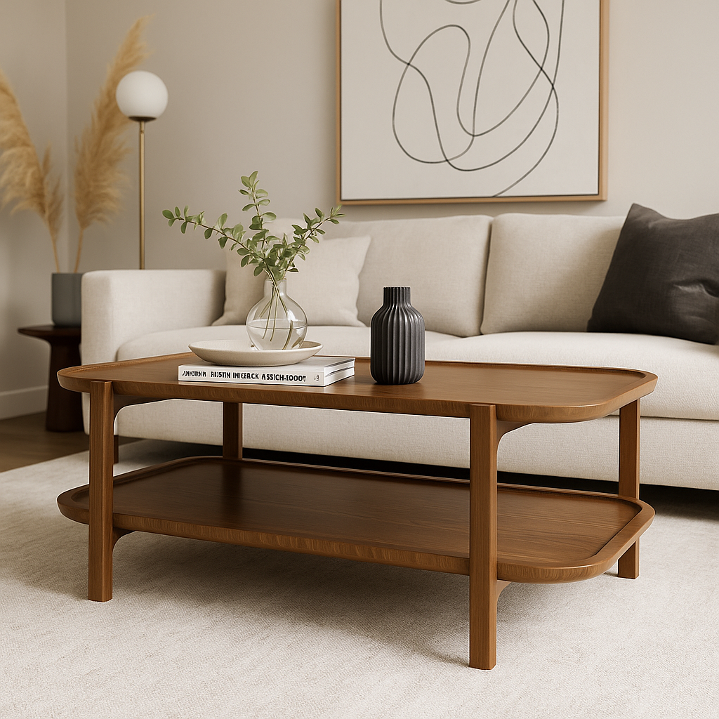 Mesa de Centro Mori de madera NUMI, quiet luxury