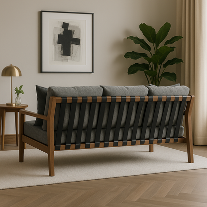 Detalle del diseño y materiales del mueble de Sofá Allegra NUMI